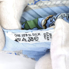 Hermes Indian Hunting Pleated Scarf Carre 90 Blue — view 9