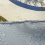 Hermes Carre 90 le Geographe Geographer Scarf Silk Blue White Multicolor — view 4