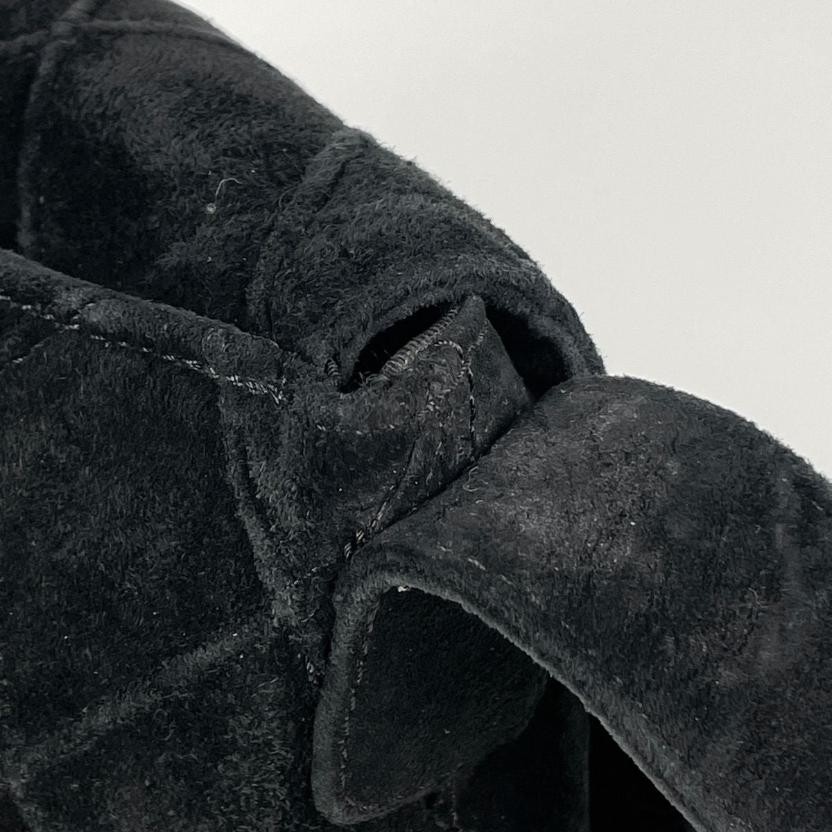 Chanel Cosmos Line Shoulder Bag CC Logo Suede Black — view 5