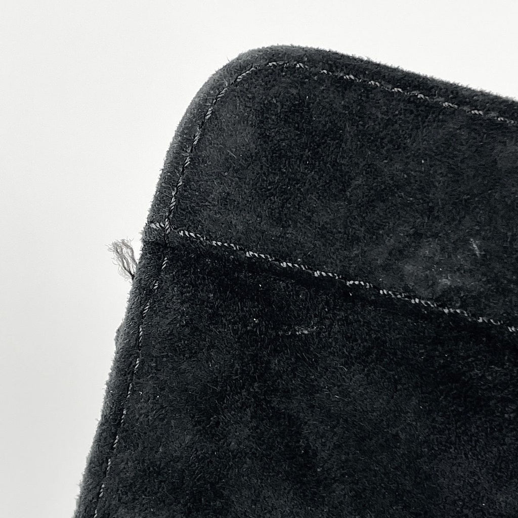 Chanel Cosmos Line Shoulder Bag CC Logo Suede Black — view 9