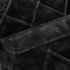 Chanel Cosmos Line Shoulder Bag CC Logo Suede Black — view 4
