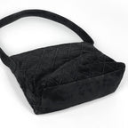 Chanel Cosmos Line Shoulder Bag CC Logo Suede Black — view 2