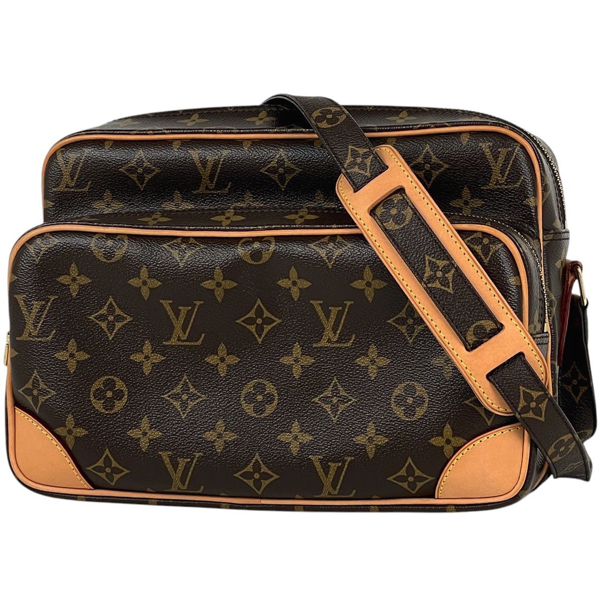 Louis Vuitton Nile Shoulder Bag Monogram Brown