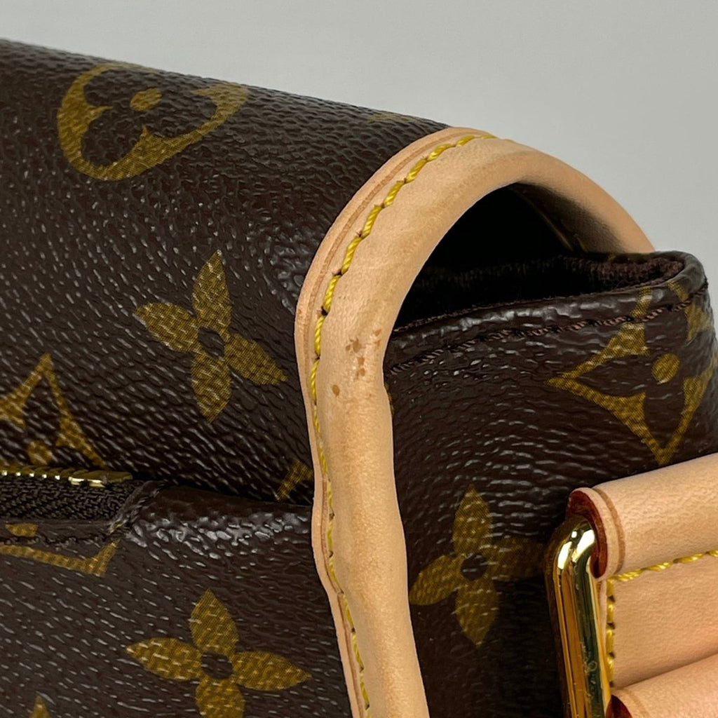 Louis Vuitton Menilmontant MM Crossbody Shoulder Bag Monogram Brown — view 5