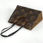 Louis Vuitton On The Go GM 2-Way Shoulder Bag Monogram Giant Tote Reverse Brown — view 7