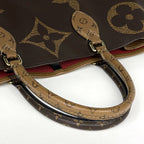 Louis Vuitton On The Go GM 2-Way Shoulder Bag Monogram Giant Tote Reverse Brown — view 5