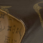 Louis Vuitton On The Go GM 2-Way Shoulder Bag Monogram Giant Tote Reverse Brown — view 3