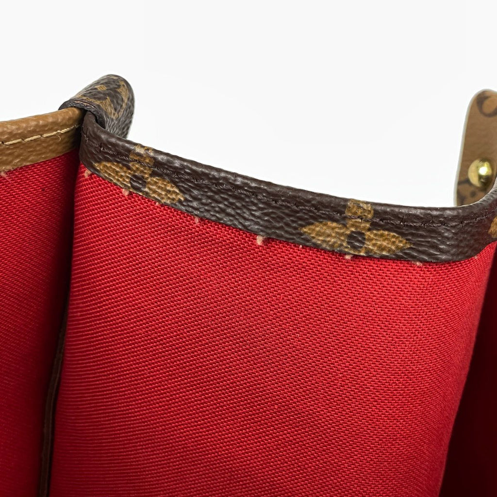 Louis Vuitton On The Go GM 2-Way Shoulder Bag Monogram Giant Tote Reverse Brown — view 8