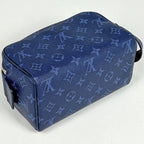 Louis Vuitton Mini Dopp Kit Monogram Heritage Leather Chien Blue Handbag — view 2