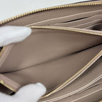 Louis Vuitton Zippy Wallet Zip Around Monogram Giant Tourterelle Cream — view 7