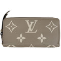 Louis Vuitton Zippy Wallet Zip Around Monogram Giant Tourterelle Cream