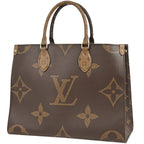 Louis Vuitton On The Go MM 2-Way Monogram Giant Tote Reverse Brown