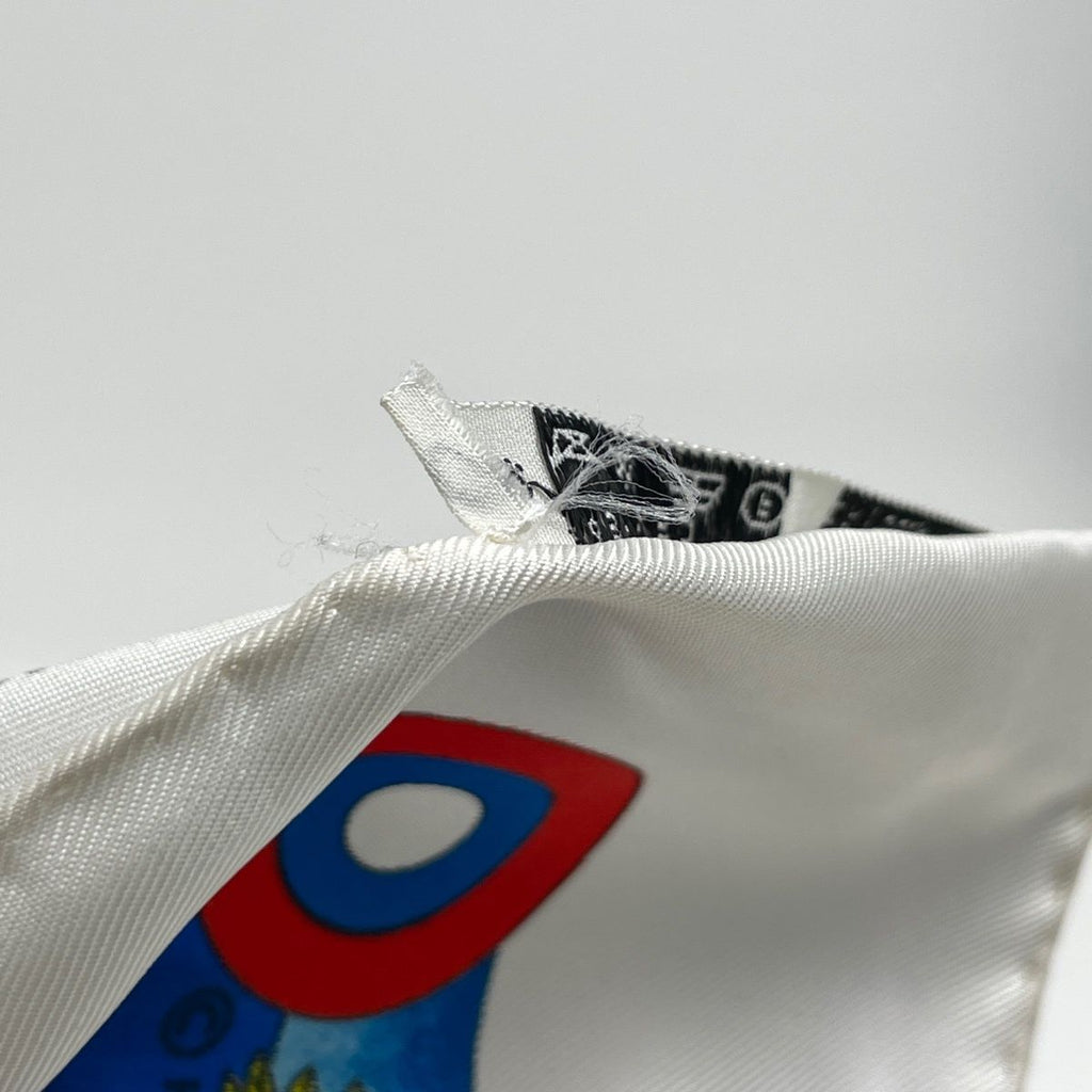 Hermes Carre 90 L'armee Imperiale Russe Russian Military Museum Scarf Silk Blue — view 3