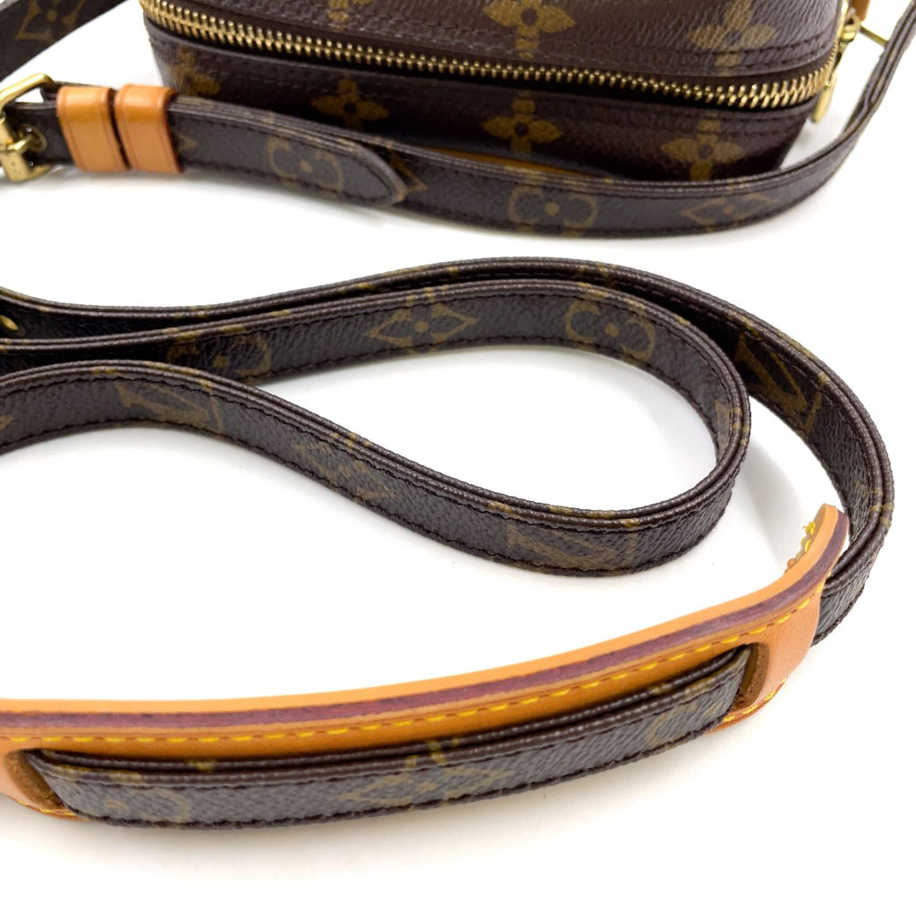 Louis Vuitton Danube Monogram Leather Brown Light Shoulder Bag Gold — view 5