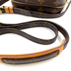 Louis Vuitton Danube Monogram Leather Brown Light Shoulder Bag Gold — view 5