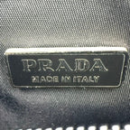 Prada Tessuto Nylon Black Mini Handbag Silver — view 4