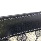 Gucci Sherry Line GG Supreme Vintage Leather Navy Light Gray Clutch — view 7