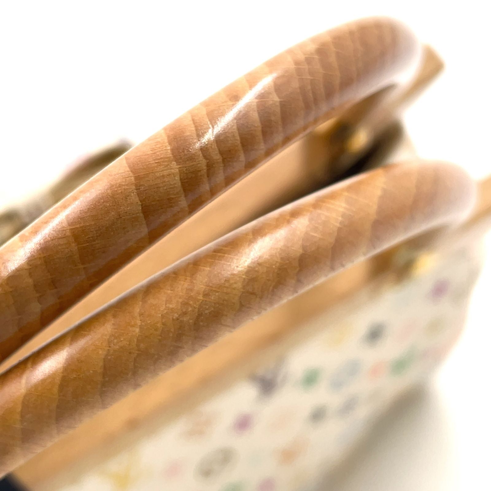 Louis Vuitton Satin Abelia Monogram Multicolor Leather Wood White Light Brown — view 6