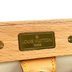 Louis Vuitton Satin Abelia Monogram Multicolor Leather Wood White Light Brown — view 4