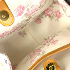 Louis Vuitton Satin Abelia Monogram Multicolor Leather Wood White Light Brown — view 3