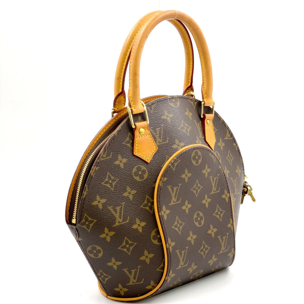 Louis Vuitton Ellipse PM Monogram Leather Brown Light Handbag Gold — view 2