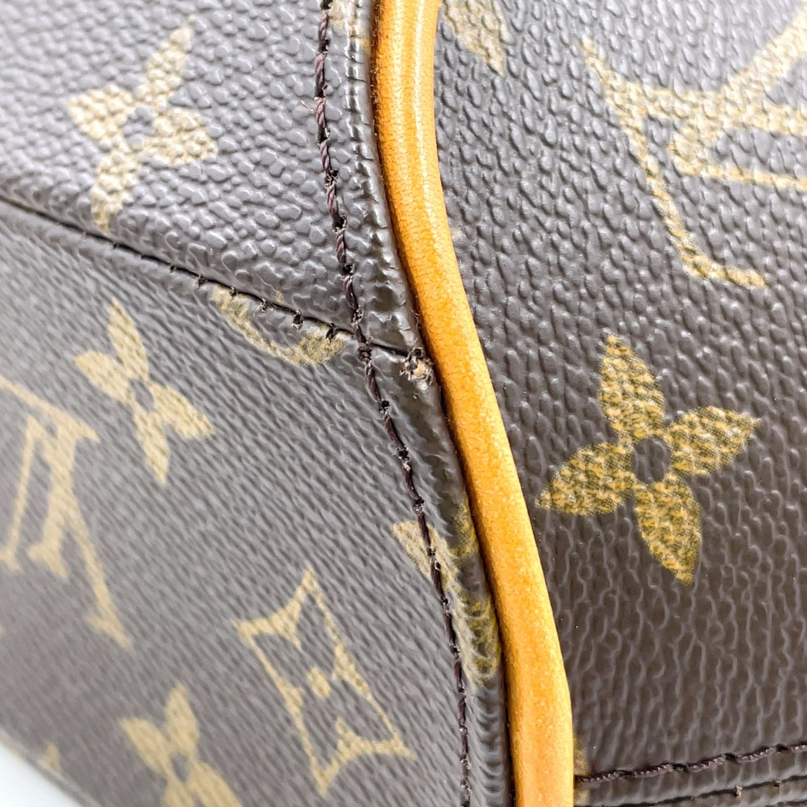 Louis Vuitton Ellipse PM Monogram Leather Brown Light Handbag Gold — view 9