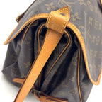 Louis Vuitton Saumur 35 Monogram Leather Brown Light Shoulder Bag Gold — view 7