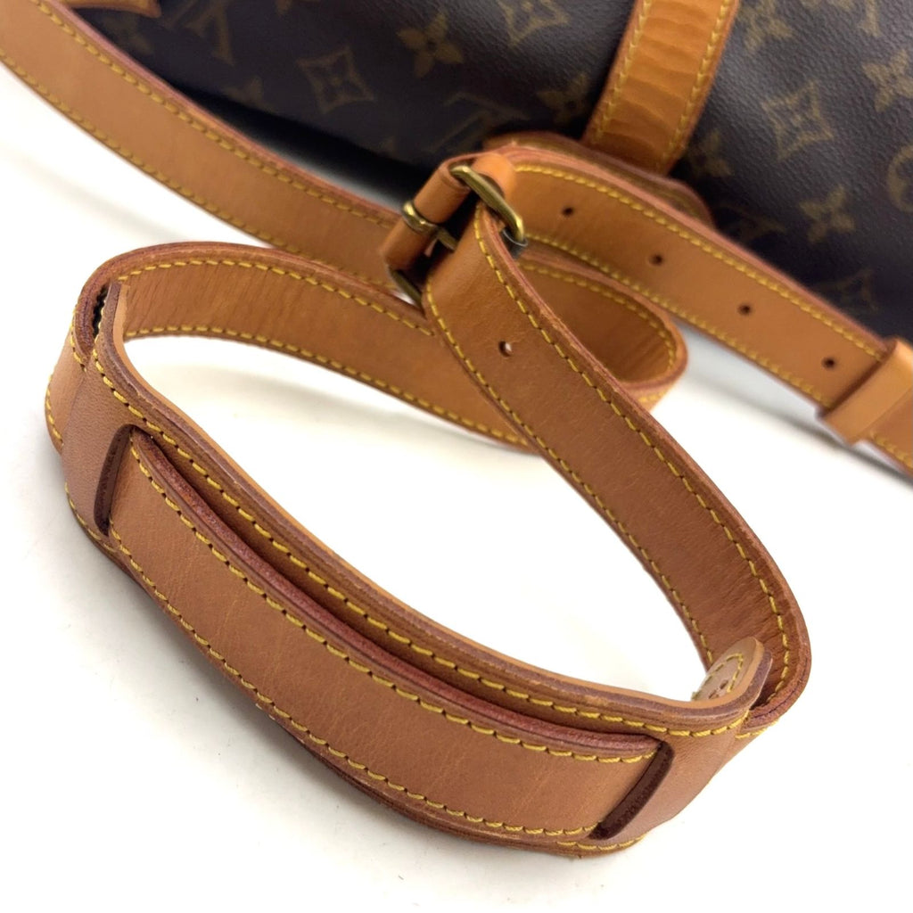 Louis Vuitton Saumur 35 Monogram Leather Brown Light Shoulder Bag Gold — view 6