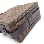 Louis Vuitton Naviglio Damier Ebene Leather Brown Shoulder Bag Gold — view 6