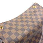Louis Vuitton Naviglio Damier Ebene Leather Brown Shoulder Bag Gold — view 8