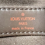 Louis Vuitton Naviglio Damier Ebene Leather Brown Shoulder Bag Gold — view 4