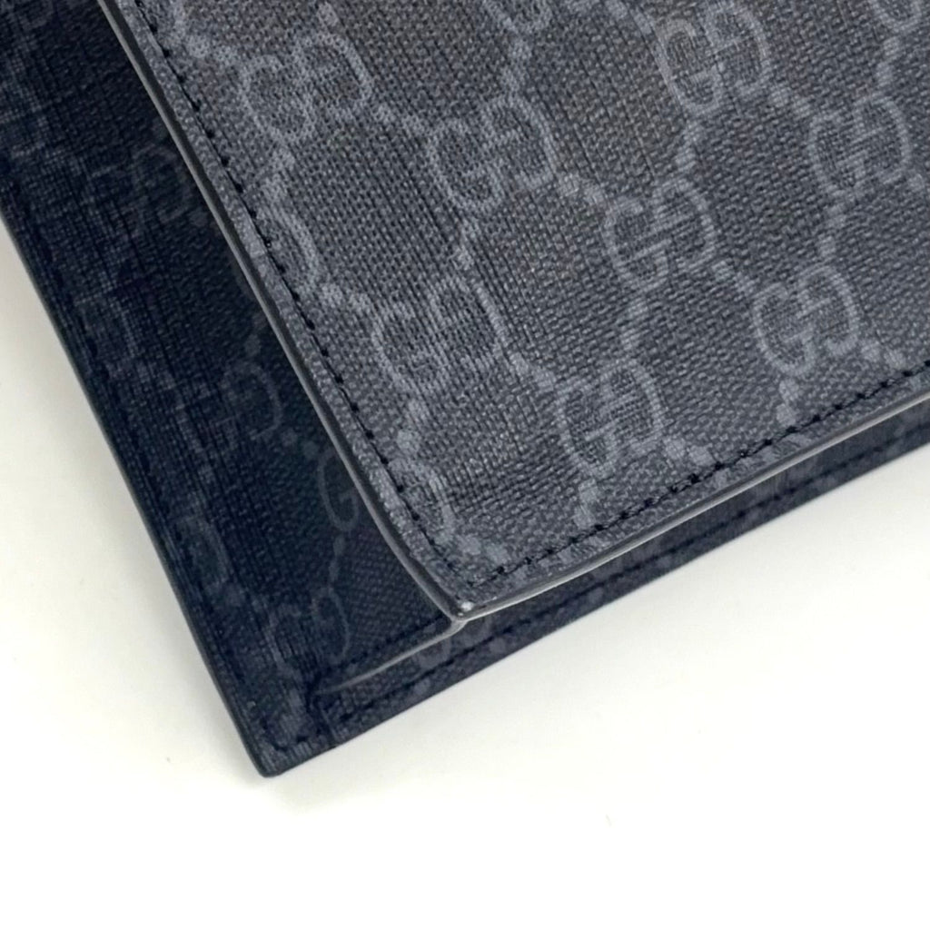 Gucci GG Supreme Leather Black Tote Silver — view 7