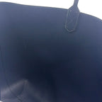 Gucci GG Blue Mus Reversible Leather Navy Beige Tote — view 7