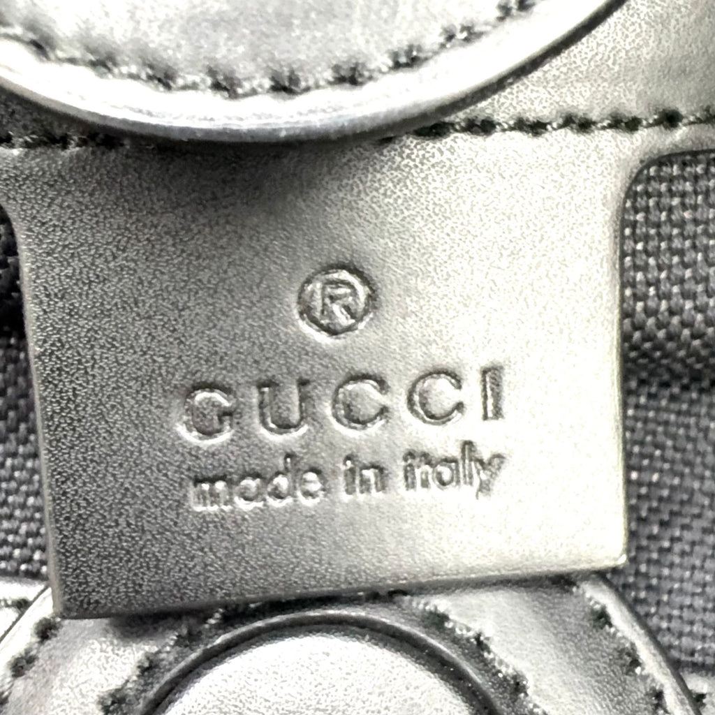 Gucci GG Supreme Leather Black Tote Silver — view 4