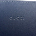Gucci GG Blue Mus Reversible Leather Navy Beige Tote — view 5