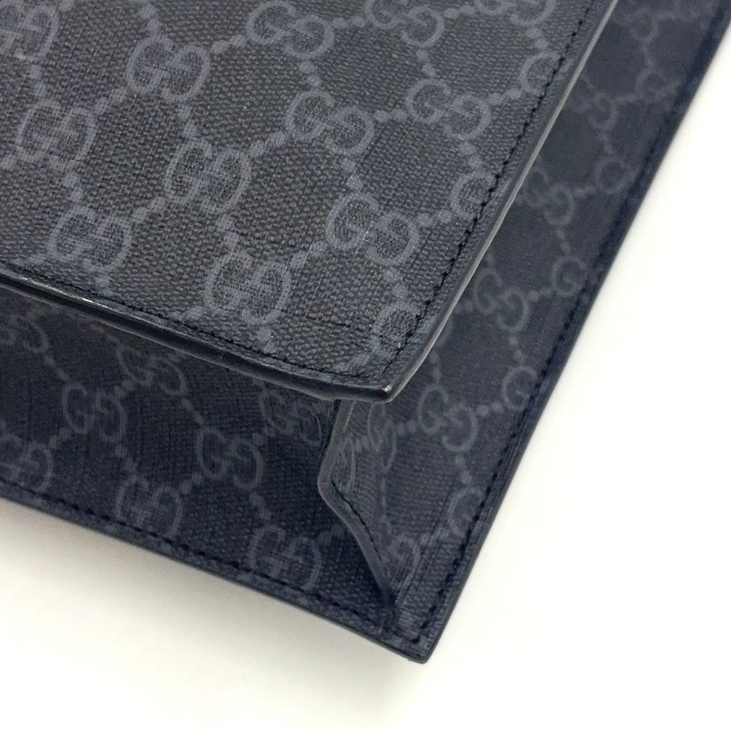 Gucci GG Supreme Leather Black Tote Silver — view 6