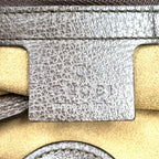 Gucci GG Supreme Tian Leather Brown Beige Tote Silver — view 4