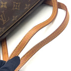 Louis Vuitton Papillon 30 Monogram Pouch Leather Brown Light Handbag Gold — view 9