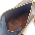 Louis Vuitton Papillon 30 Monogram Pouch Leather Brown Light Handbag Gold — view 3