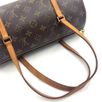 Louis Vuitton Papillon 30 Monogram Pouch Leather Brown Light Handbag Gold — view 7
