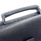 Gucci Guccissima Leather Black Business Bag Silver — view 8