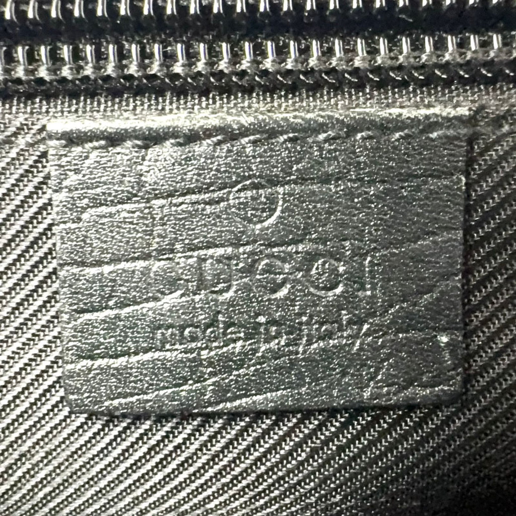 Gucci Guccissima Leather Black Business Bag Silver — view 4