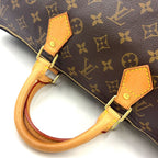 Louis Vuitton Speedy 40 Monogram Leather Brown Light Handbag Gold — view 8