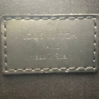 Louis Vuitton Matte Satta Monogram Calfskin Dark Gray Shoulder Bag Silver — view 4