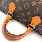 Louis Vuitton Speedy 35 Monogram Leather Brown Light Handbag Gold — view 8