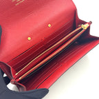 Louis Vuitton Portefeuille Pallas Monogram Initials Leather Brown Red Bifold — view 3