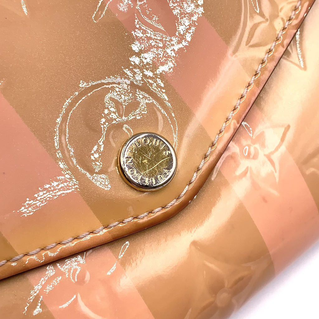 Louis Vuitton Portefeuille Sarah Monogram Vernis Leather Enamel Pink Beige — view 6