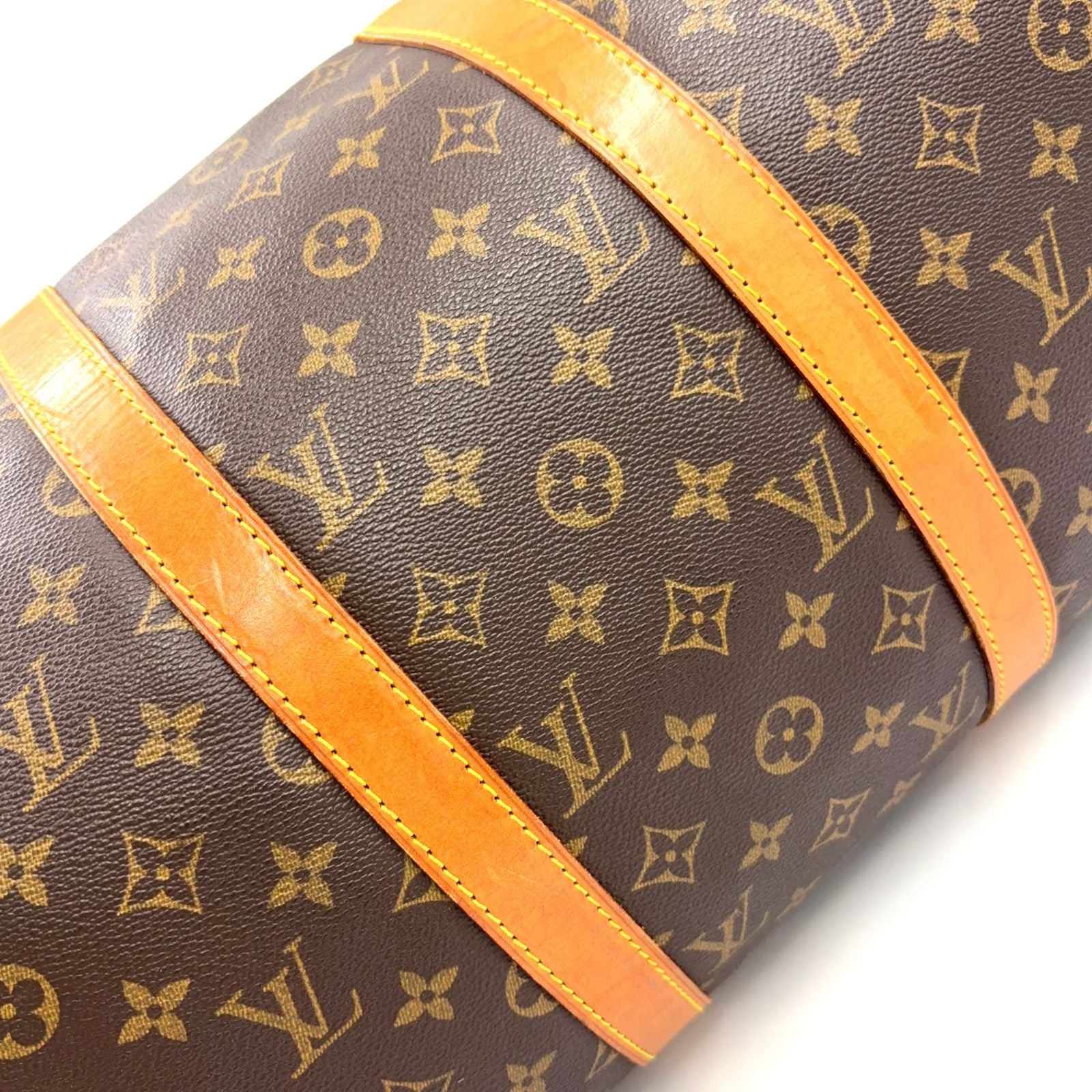 Louis Vuitton Keepall Bandouliere 50 Monogram Leather Brown Light Boston — view 6