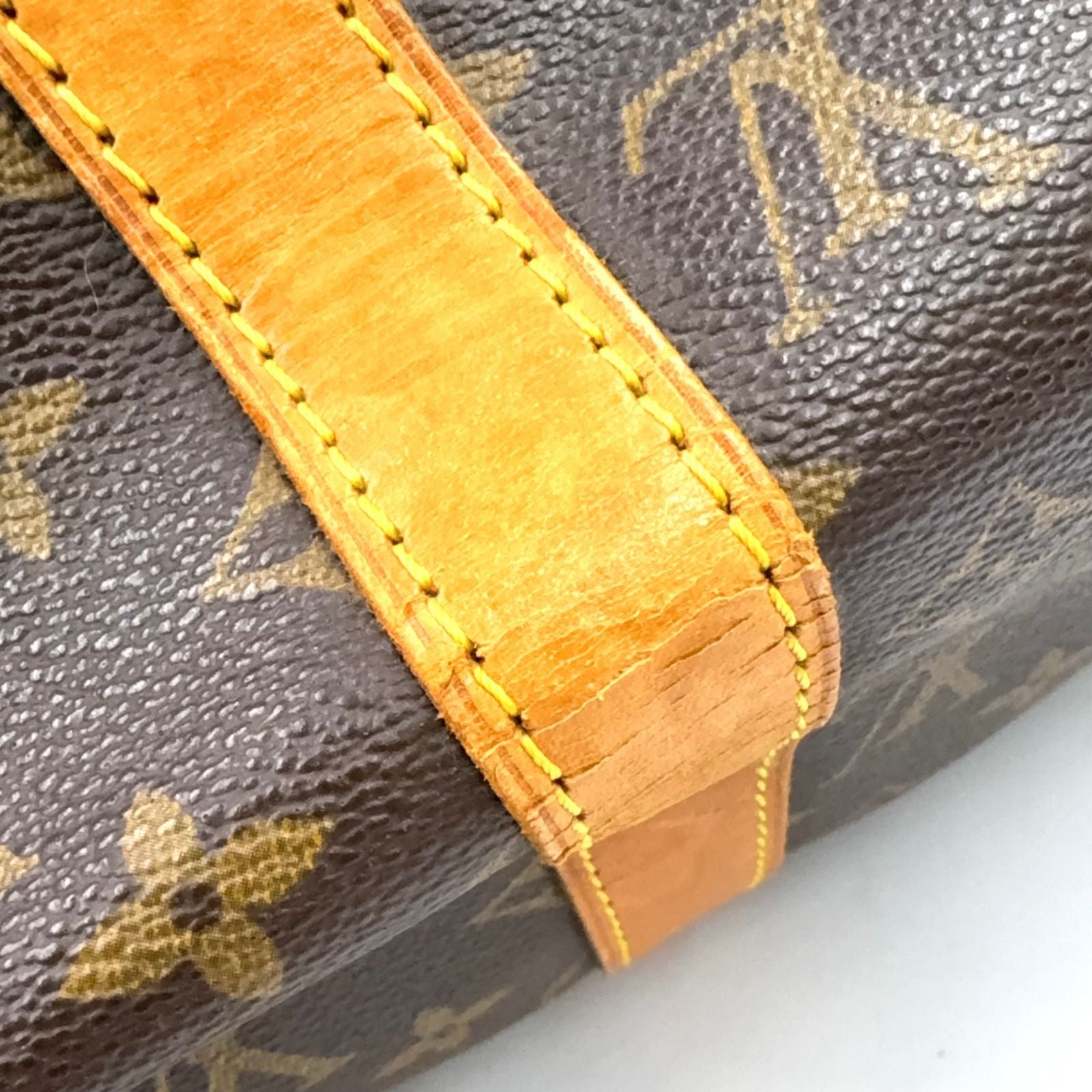 Louis Vuitton Keepall Bandouliere 50 Monogram Leather Brown Light Boston — view 7