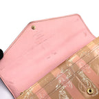Louis Vuitton Portefeuille Sarah Monogram Vernis Leather Enamel Pink Beige — view 5